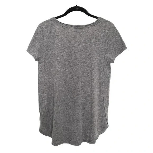 Modcloth Grey  Capped Sleeve Round Neck Tee Shirt - Picture 2 of 10